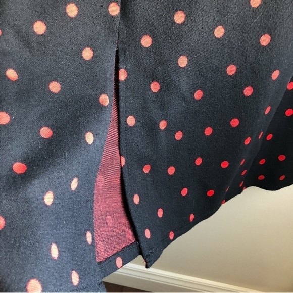 Polka Dot Midi Dress in Red and Black - Picture 9 of 10